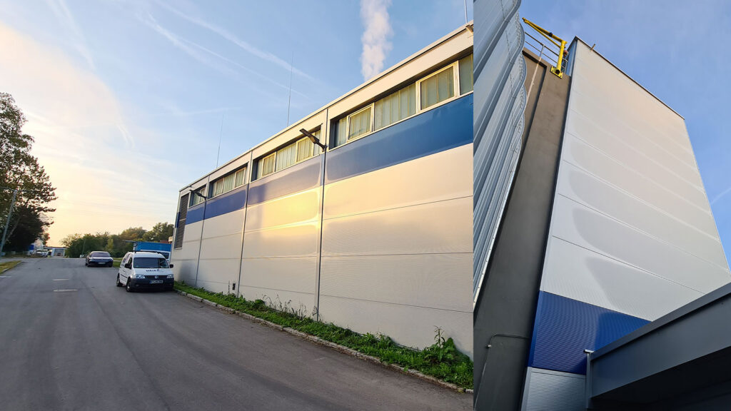 Sandwichfassade Reutlingen Klärwerk (2020)